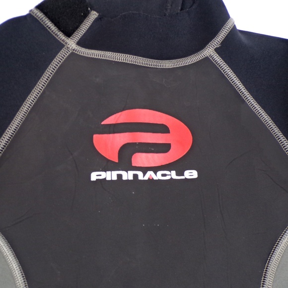 3mm Men's Size ML Pinnacle VENTURE Back Zip Wetsuit D0291-1B Black - Picture 4 of 12